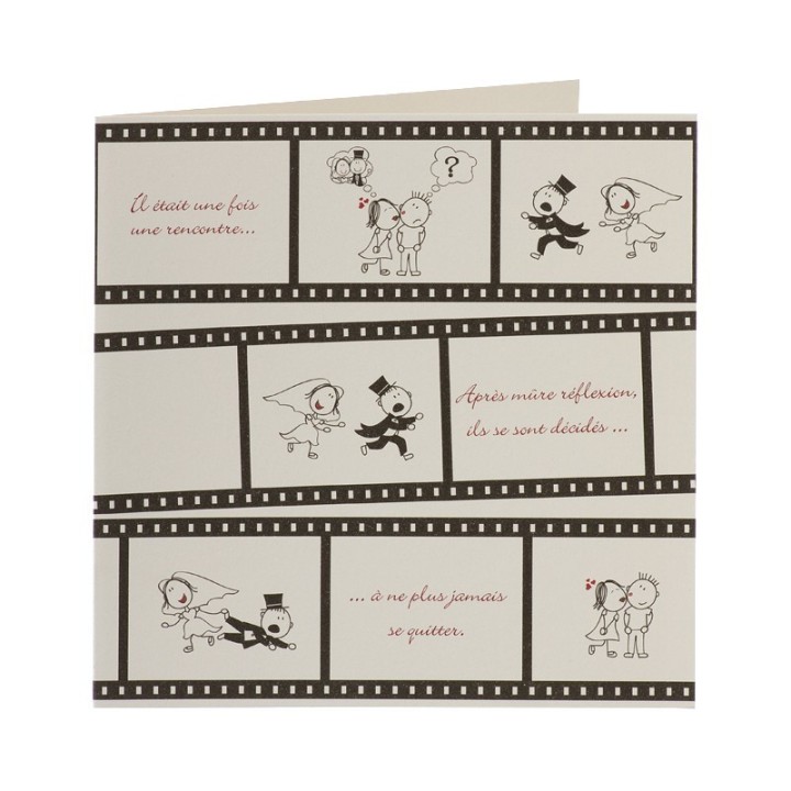 Faire-part mariage FILM DES MARIES
