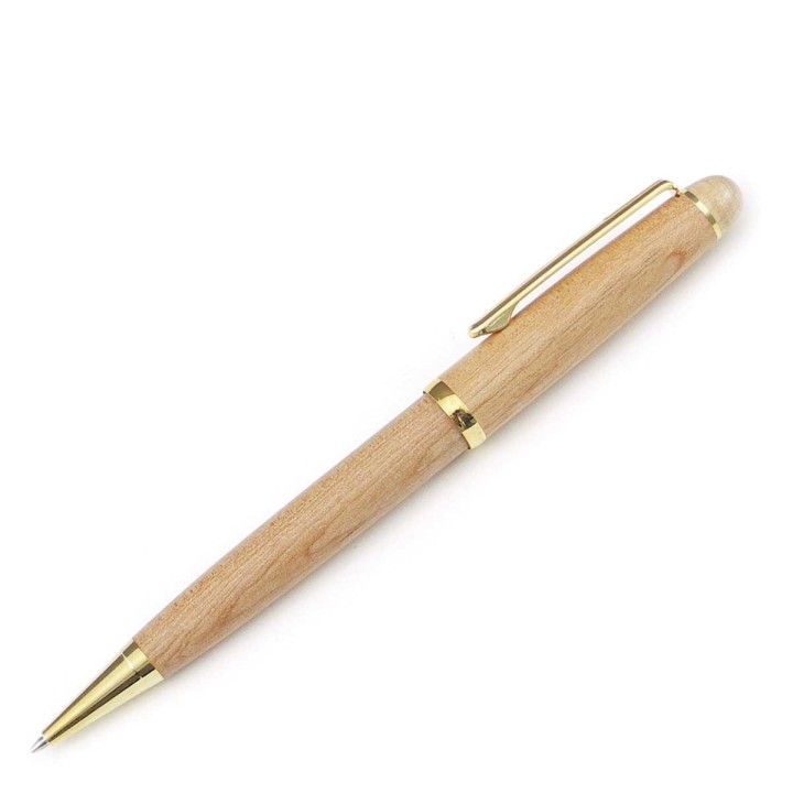 Stylo bille en bois de hêtre cadeau écolo. économique