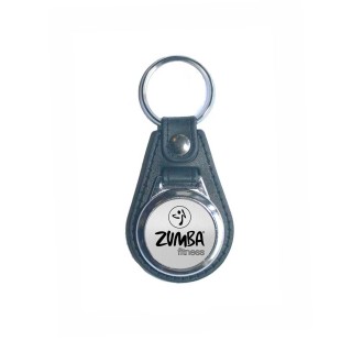 PORTE CLÉ  SIMILI  CUIR  et métal personnalise logo  Zumba  Fitness grenoble