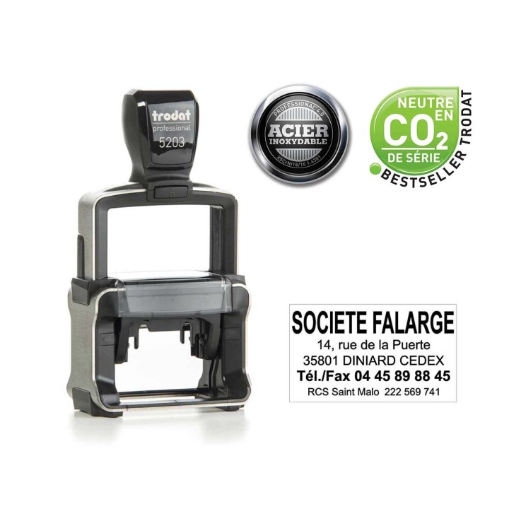 tampon encreur entreprise 5203 métal - Trodat France grenoble