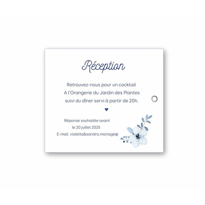 carte dîner, saphir invitation repas ou cocktail a Grenoble