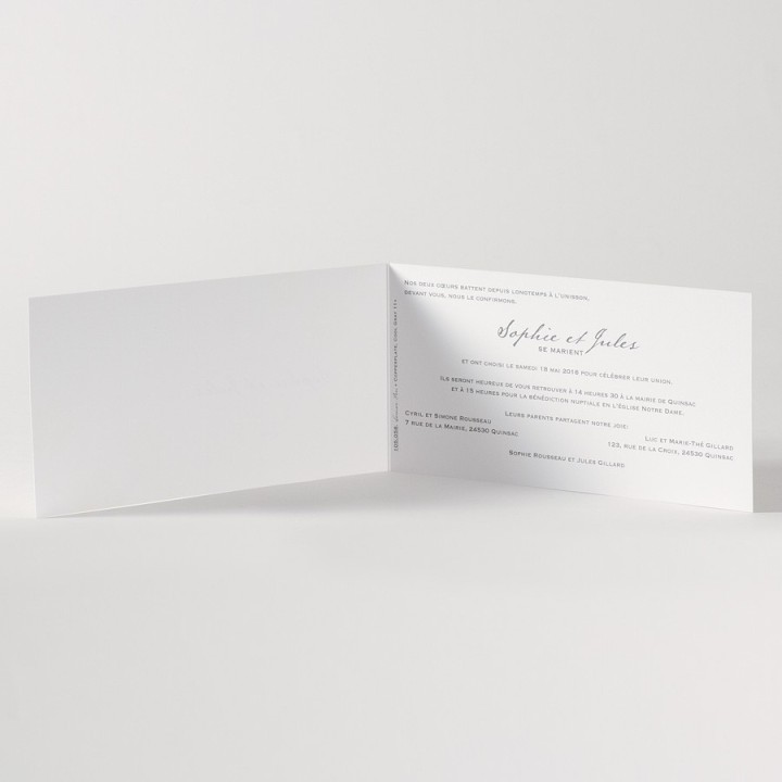 invitation mariage  pochette papier calque transparent , branche  fleurs anis étiquette, ruban satin