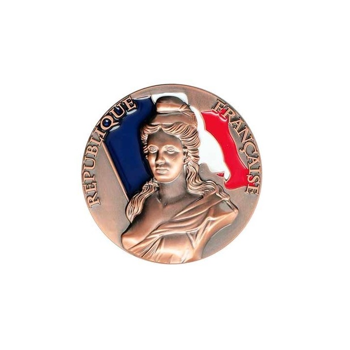 Médaille de  Bronze spéciale Mairie et collectivités ronde 70 mm - A38 B