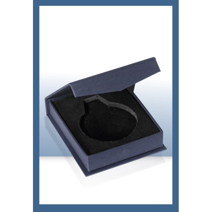 coffret/écrin pour médaille  or départementale communale  7 cm dorée