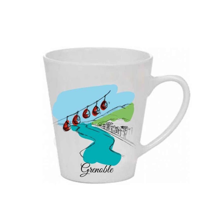 MUG Tasse conique customisée souvenir de Grenoble