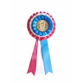 FLOTS COCARDE FRANCAISE COROLLE BLEU BLANC ROUGE, pastille personnalisée