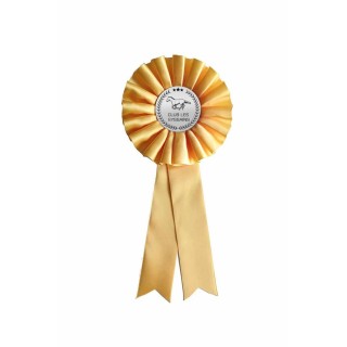 FLOT jaune 1 corolle jaune, personnalise pour les concours, inaugurations et festivités, imprimeur graveur des alpes.fr