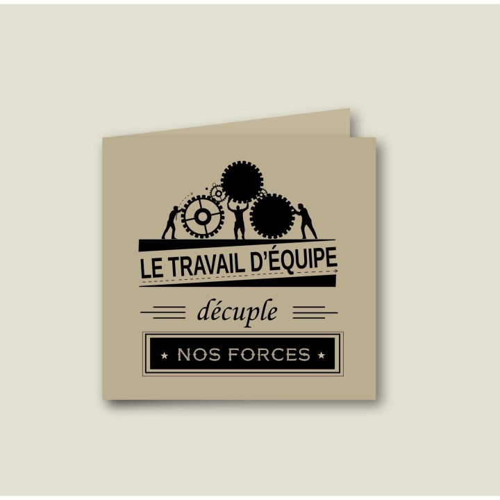 CARTE DE VOEUX la COHESION des équipes dans le travail