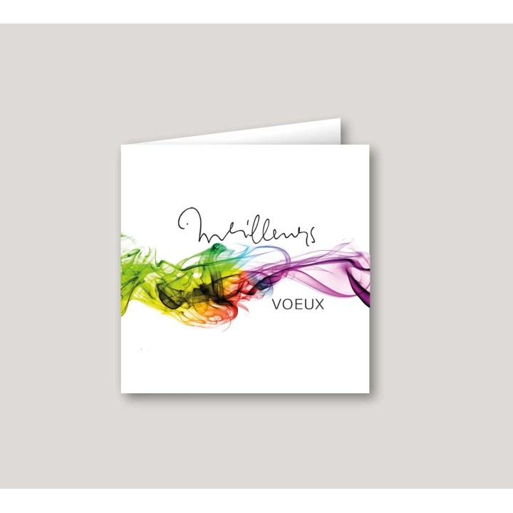 carte de voeux personnalisee
une vague artistique colorée design