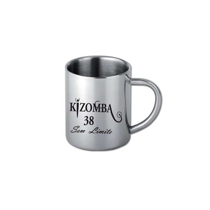 Mug INOX métal  customise personnalise, logo, cadeau,  promotionnel.