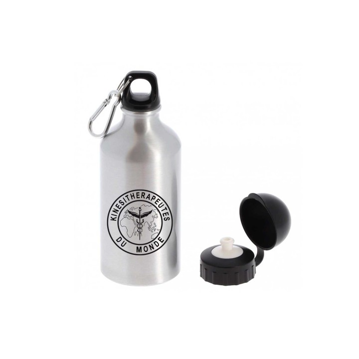 GOURDE ALUMINIUM métal  customise logo, cadeau anniversaire