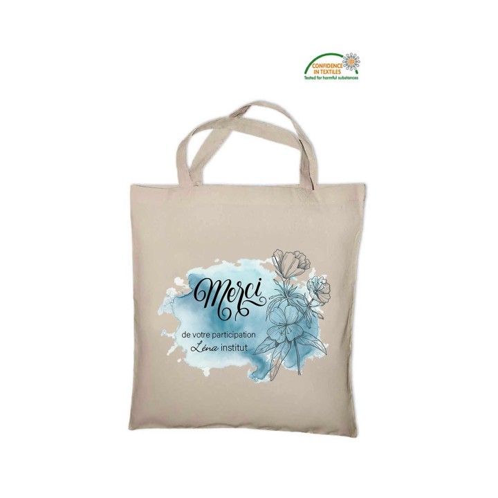 Tote bag, sac shopping  coton personnalise, cadeau institut beauté
