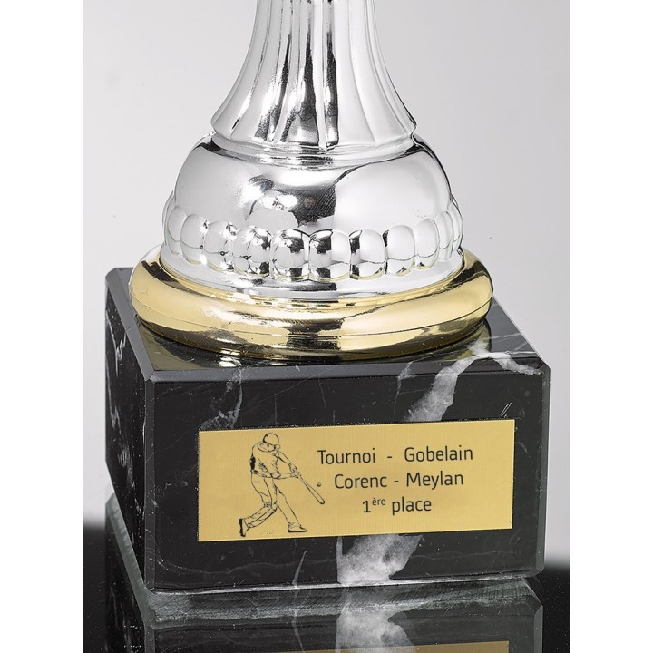 plaque de coupe BASEBALL gravées personnalisées, récompenser les exploits sportifs et les réalisations exceptionnelles.