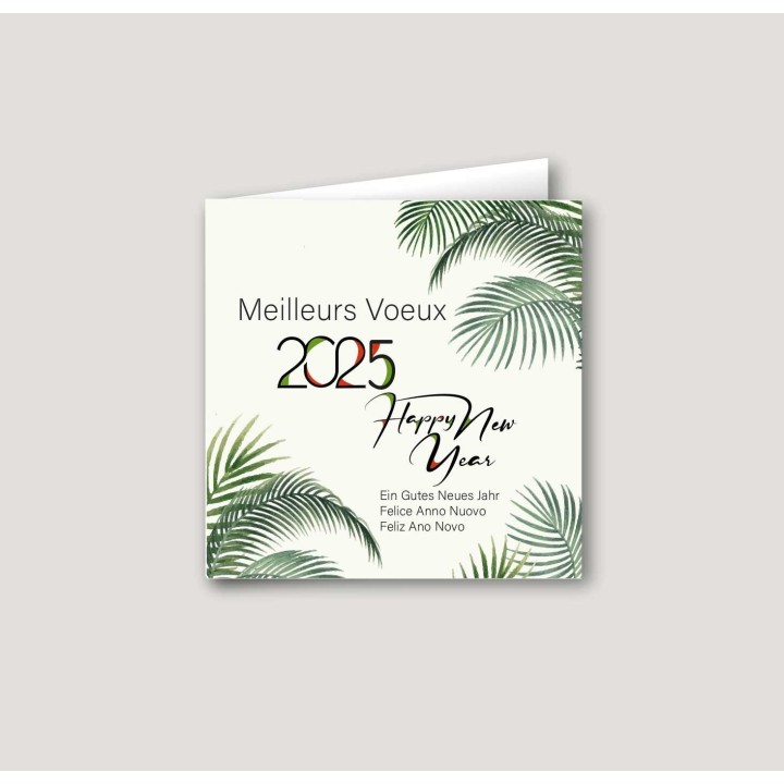 carte de voeux entreprise, personnalisee meilleurs voeux et happy new year