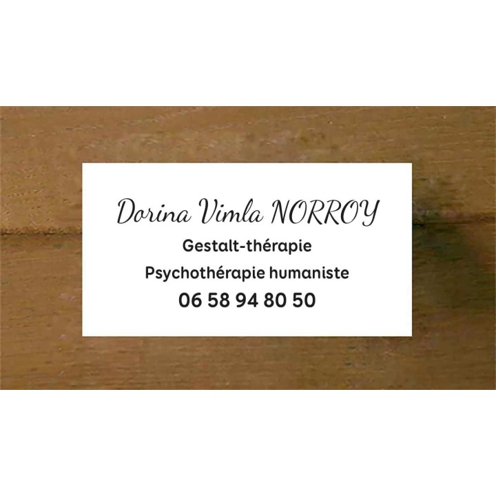 plaque gravée  PVC  blanc lettres noires psychothérapie 14x7 cm, imprimeur-graveur-des-alpes.fr