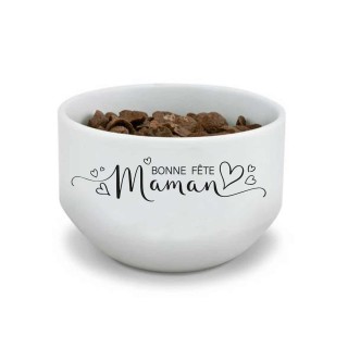 BOL céramique BLANC personnalise, cadeau POUR MAMAN à Grenoble