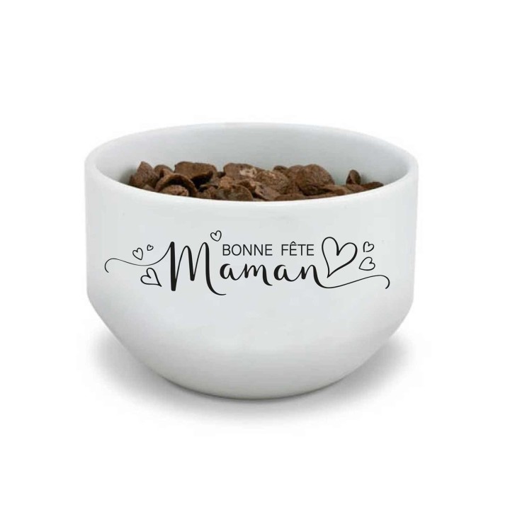 BOL céramique BLANC personnalise, cadeau POUR MAMAN à Grenoble