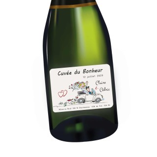 étiquette bouteille DESIGN SIBELLE personnalise  MARIAGE, champagne, vin  anniversaire à Grenoble