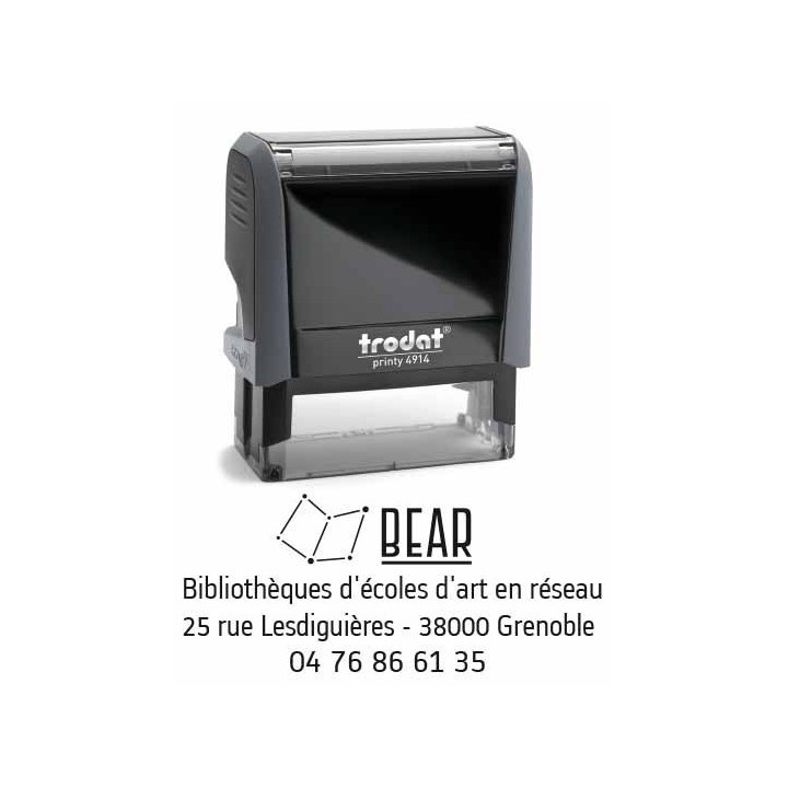 Printy 4914, trodat tampon encreur entreprise, texte et logo