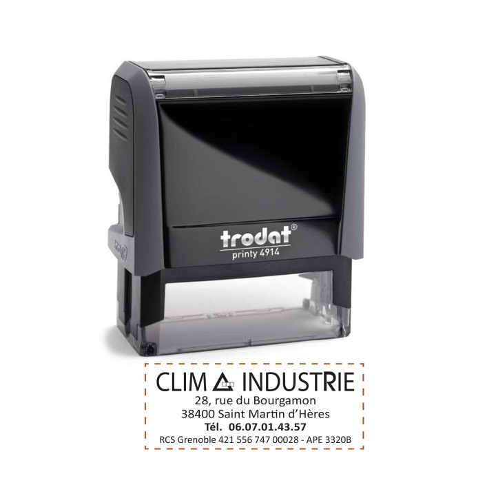 Printy 4914, trodat tampon encreur entreprise  personnalise grenoble