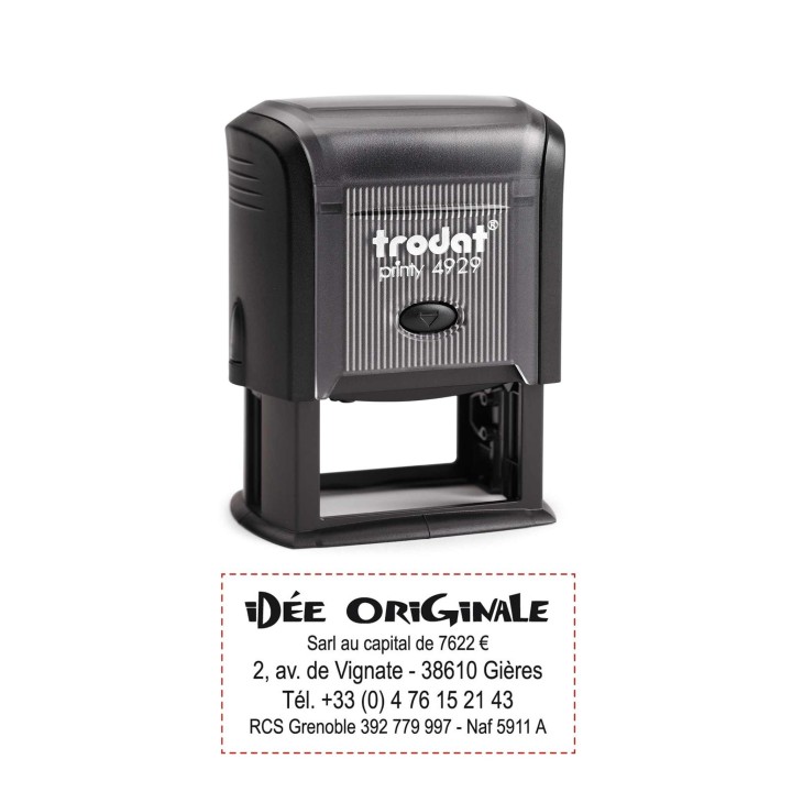 Printy 4929, trodat 
tampon encreur entreprise, texte et logo