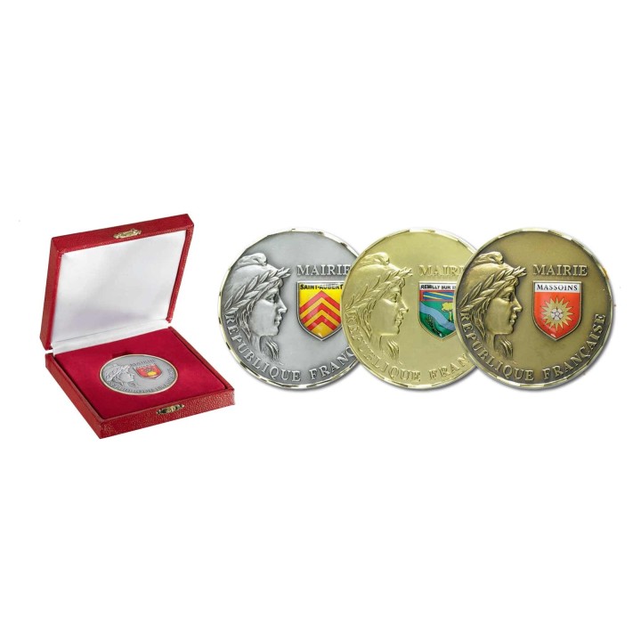 Médaille DE MAIRIE AVEC ÉCUSSON DÔME