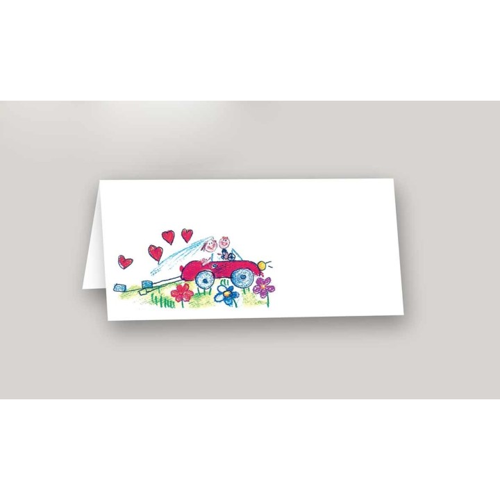 Marque-place mariage de papa, maman, se marient