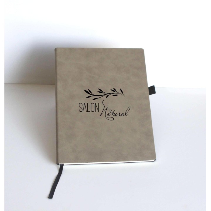 CARNET DE NOTES COUVERTURE EN SIMILI CUIR BRUN CLAIR
