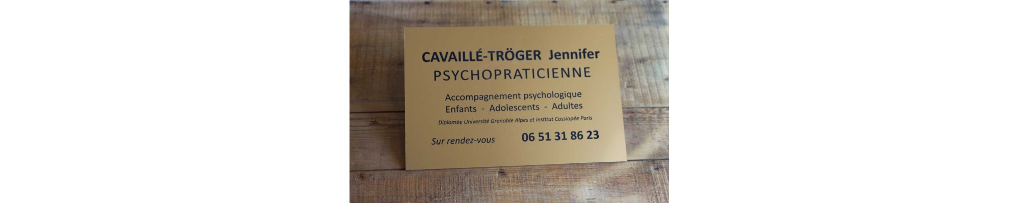 plaque PVC économique, plaque professionnelle gravée transfert cabinet