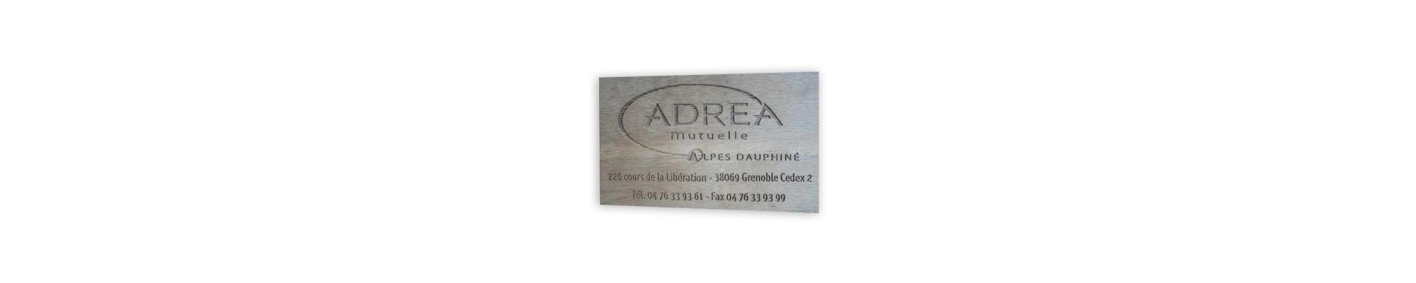 plaque en bois